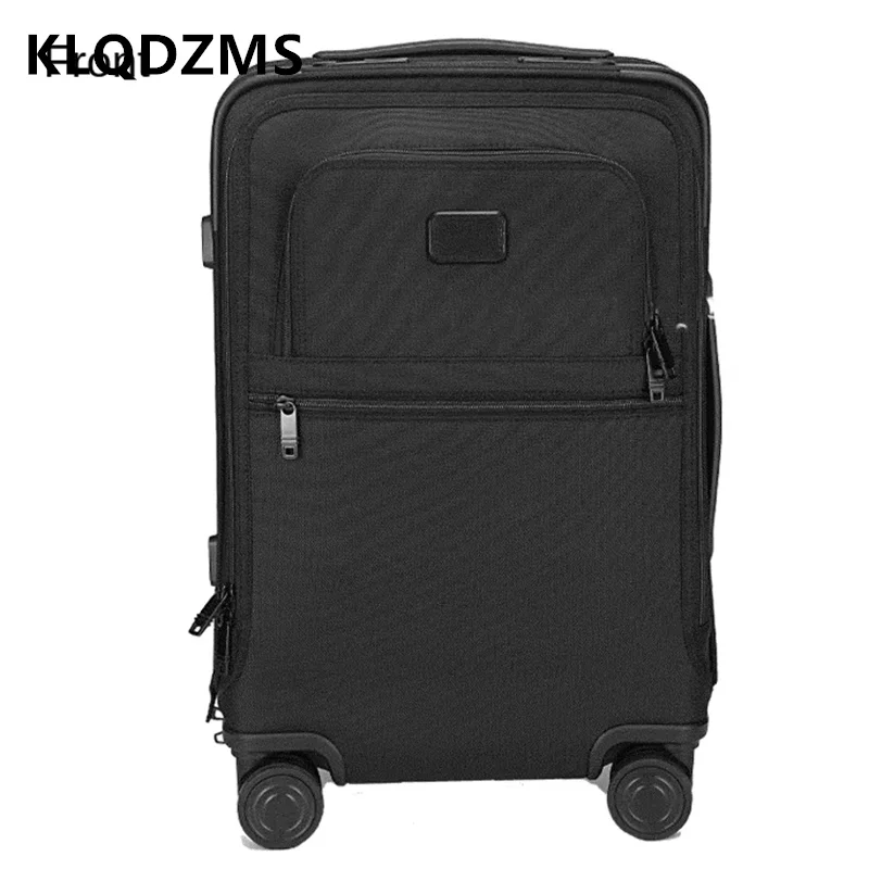 KLQDZMS Cabin Suitcase 20 Inch Oxford Cloth Boarding Box Men's Business Trolley Case 24