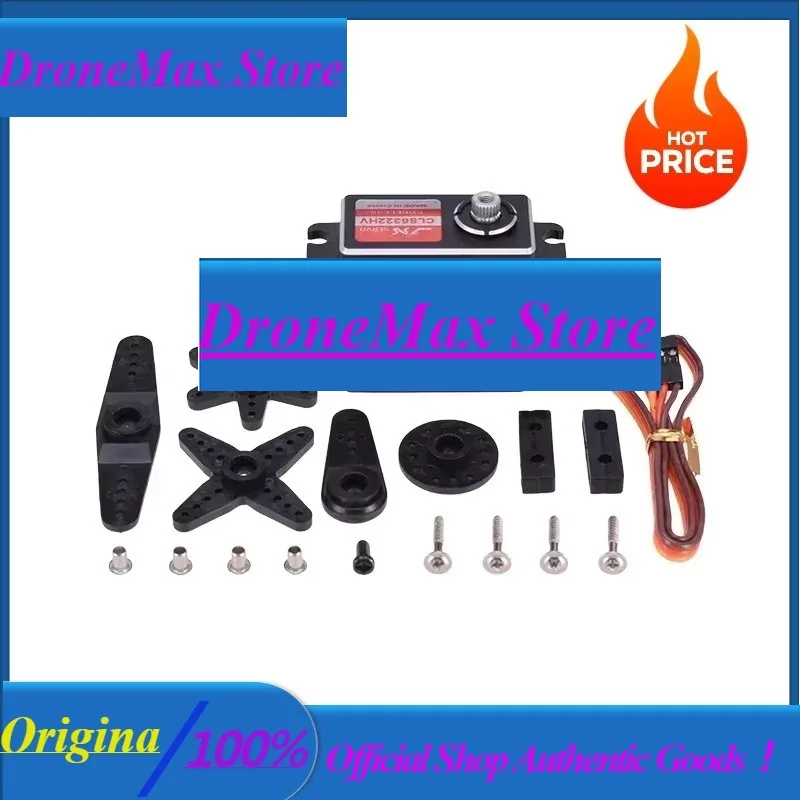 DroMaHigh Quality JX Servo CLS6322HV 21KG Torque 180 Degree High Voltage Metal Gear Coreless Digital Servo For RC Helicopter RC