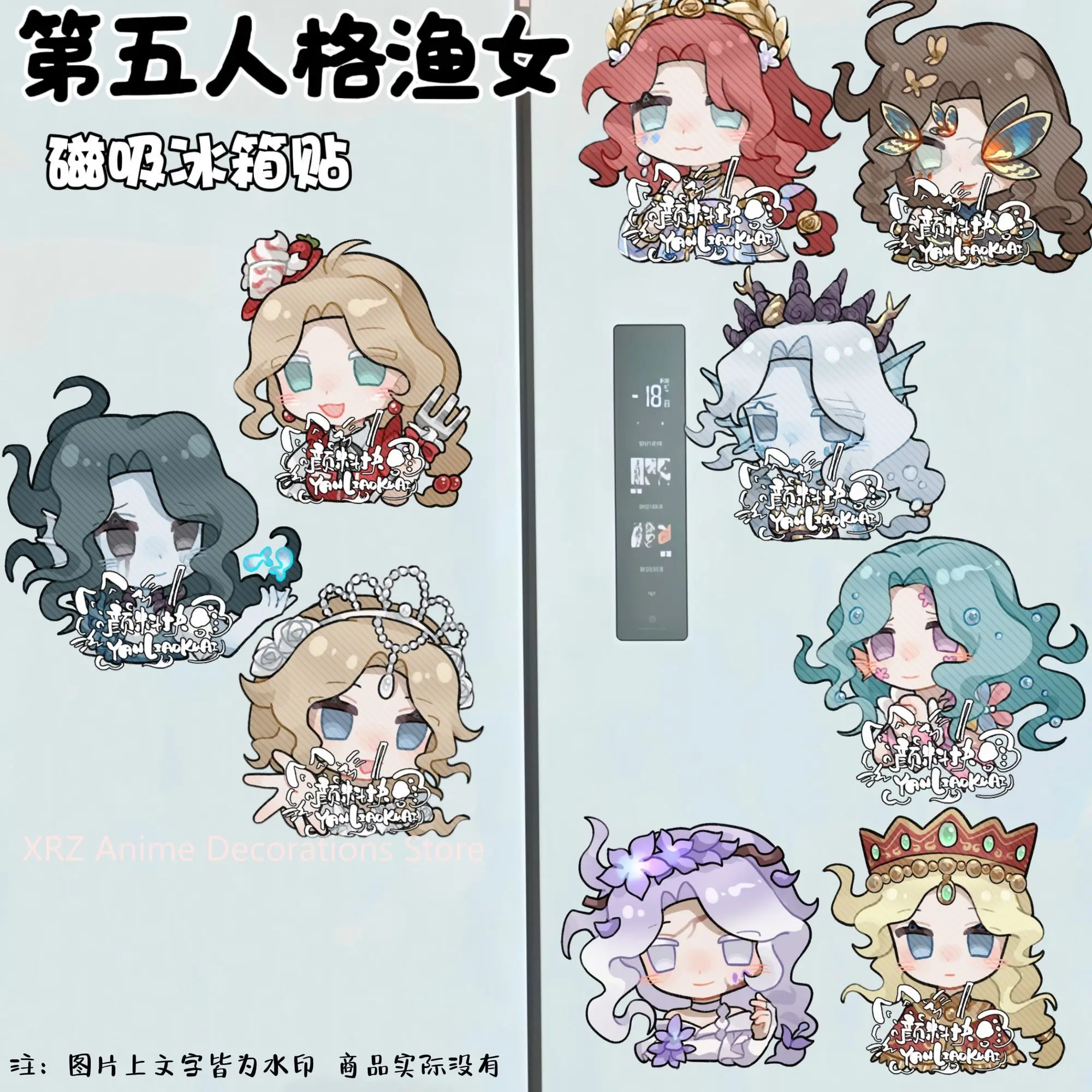 

Акриловый магнит на холодильник, аниме Identity V Grace, магниты на холодильник, декоративные магнитные наклейки, аксессуары для доски объявлений