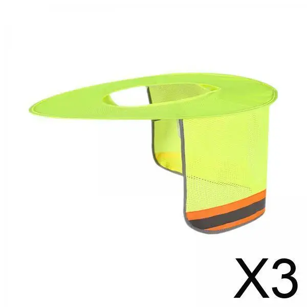 

Hard Hat Sun Shade Full Brim Breathable Visor Cover Protection Reflective Strip for Construction
