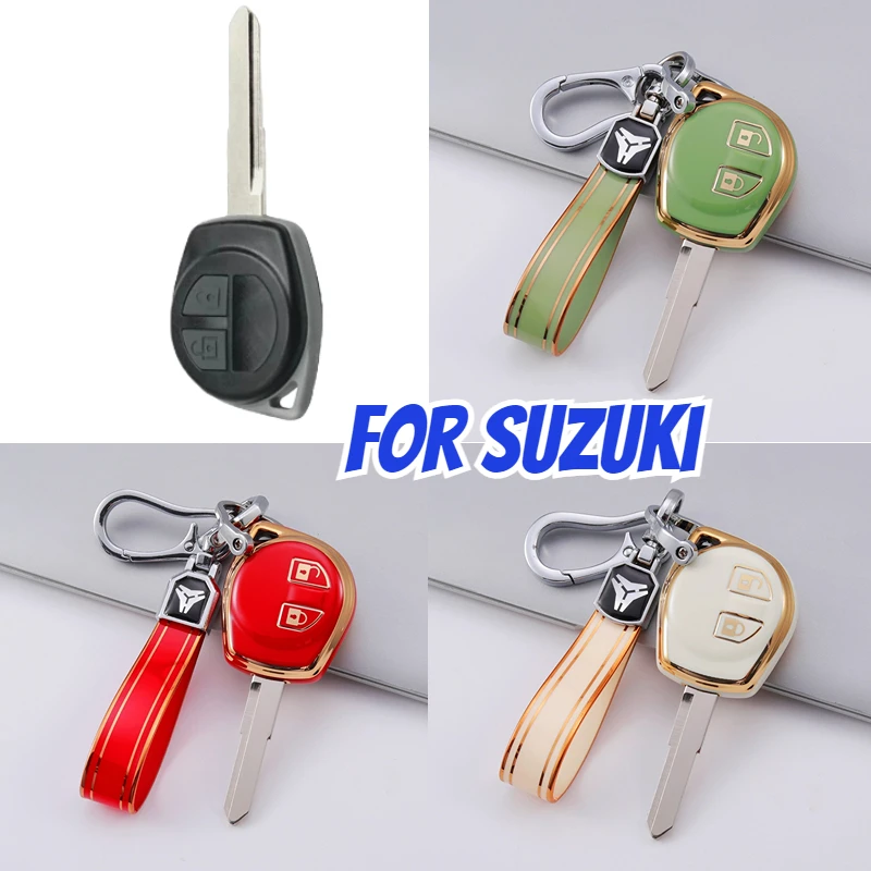 2-przyciskowe etui z TPU na kluczyk samochodowy do SUZUKI SWIFT SX4 Liana Aerio Jimny Samurai Amagatarai Grand Vitara Etui na kluczyk samochodowy