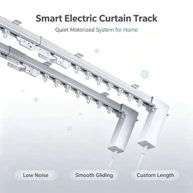 Tuya Mini5 Zigbee WiFi Electric Smart Curtain Motor Motorized System Customizable Track Rod Support Compatible with Alexa Google