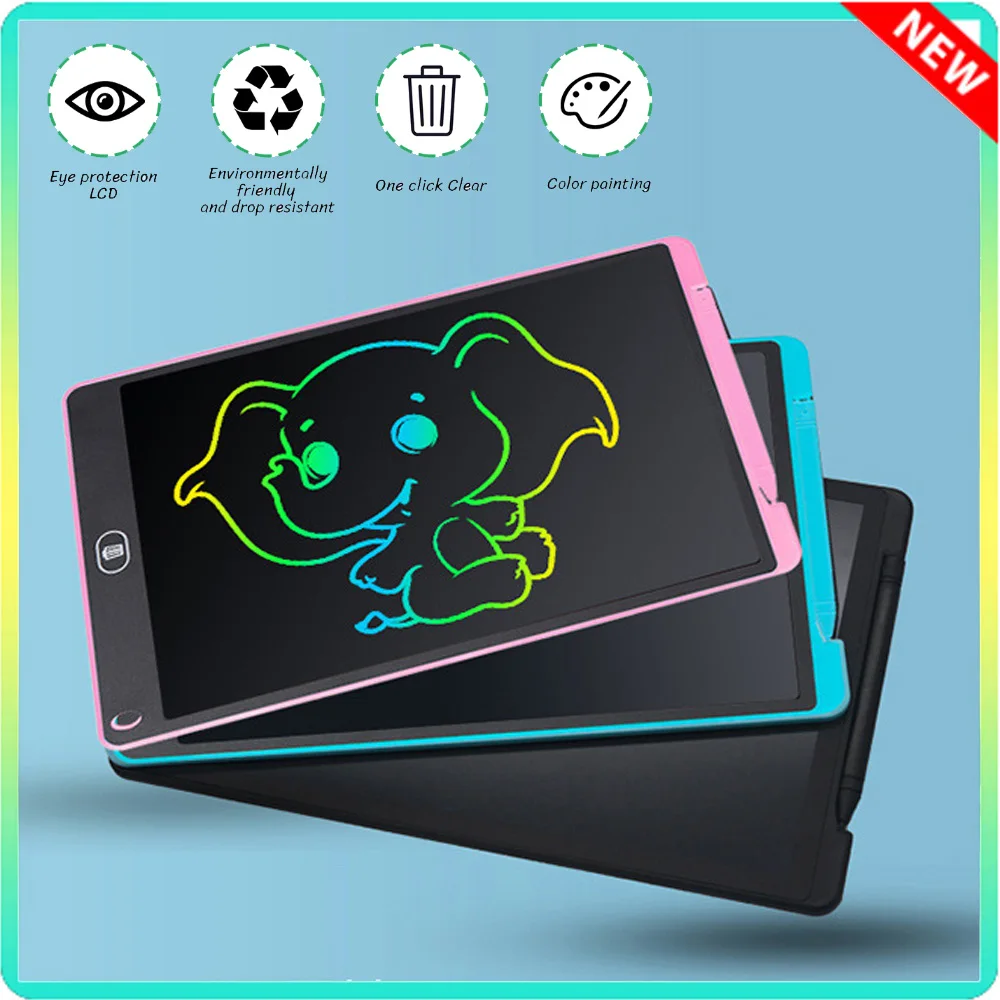 12 inch LCD Drawing Writing Tablet For Kids Erasable Learning Handwriting Pad Children's Drawing Board Etch Sketch Doodle Board