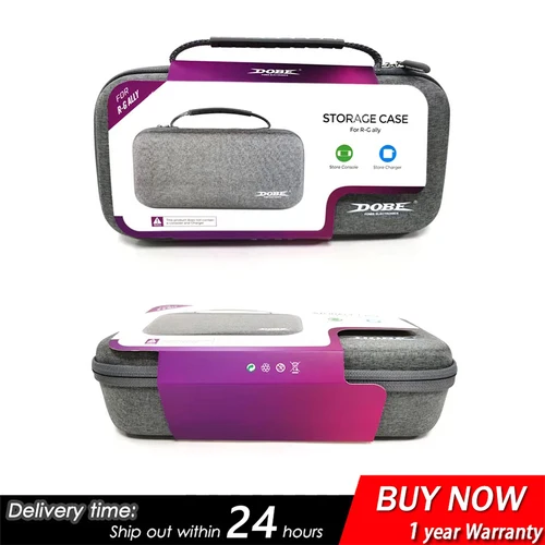 Bolsa de Estuche de transporte portátil, bolsa de almacenamiento de Estuche De Viaje de PU EVA protectora anticaídas a prueba de golpes para accesorios de consola Asus ROG Ally