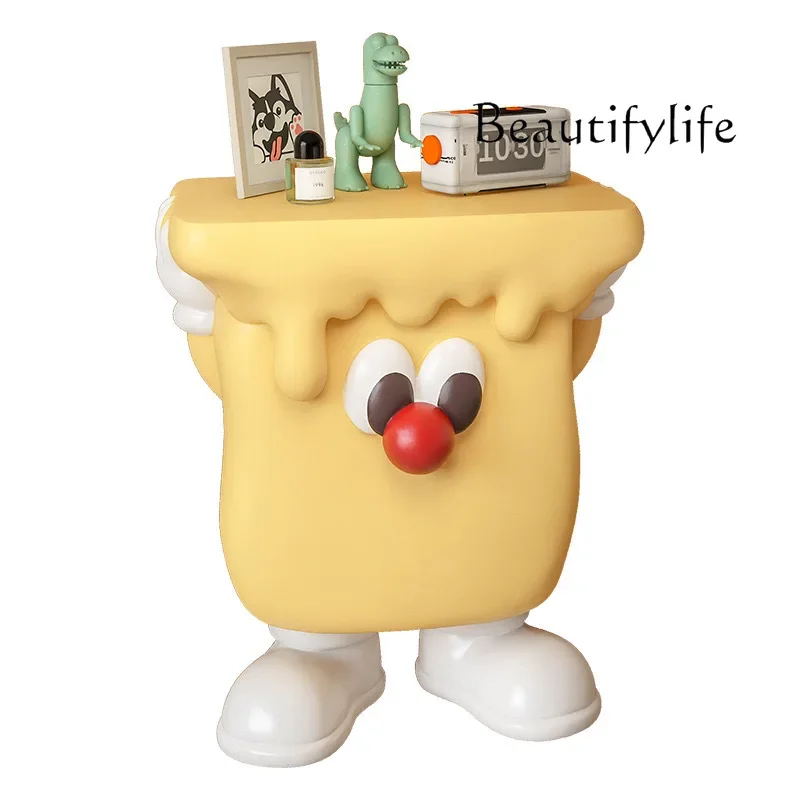 

Simple design artistic small coffee table sofa edge ornament living room household cartoon modeling table