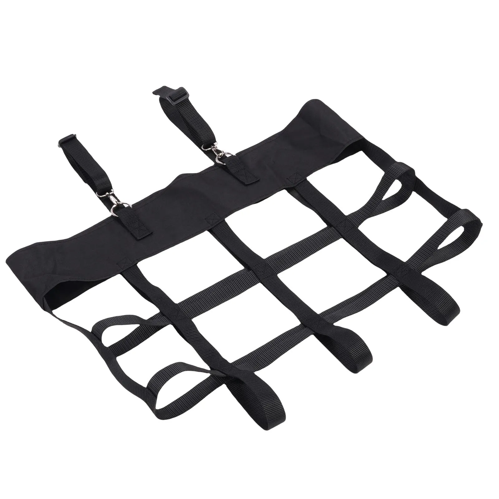 حامل مروحة صندوق معلق على شكل حصان كشك مروحة حقيبة مستلزمات مستقرة جلب الراحة النايلون متعددة الأغراض حامل مروحة الويب المعلق على شكل حصان #1