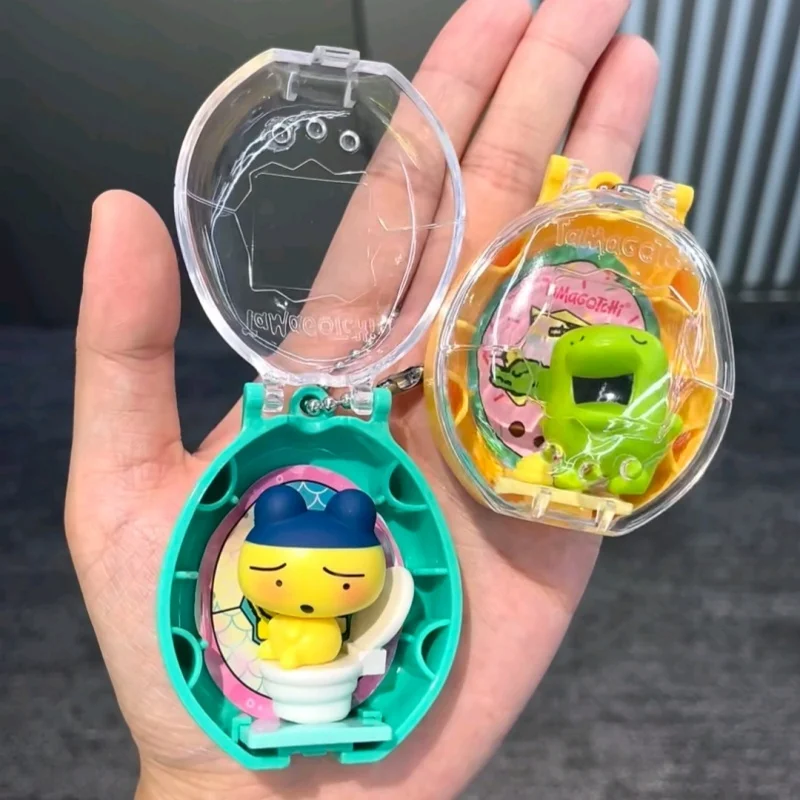 오리지널 반다이 다마고치 스페어 타임 시리즈 2 Pooptime 펜던트 콩 Mr.Koigari 인형 상자 장난감 Collectible Anime Game Figurine Toys