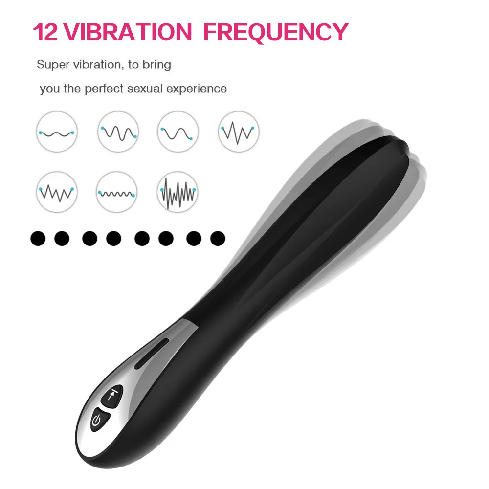 Vibrador de punto G de carga para adultos, masaje de masturbación femenina, vibrador AV