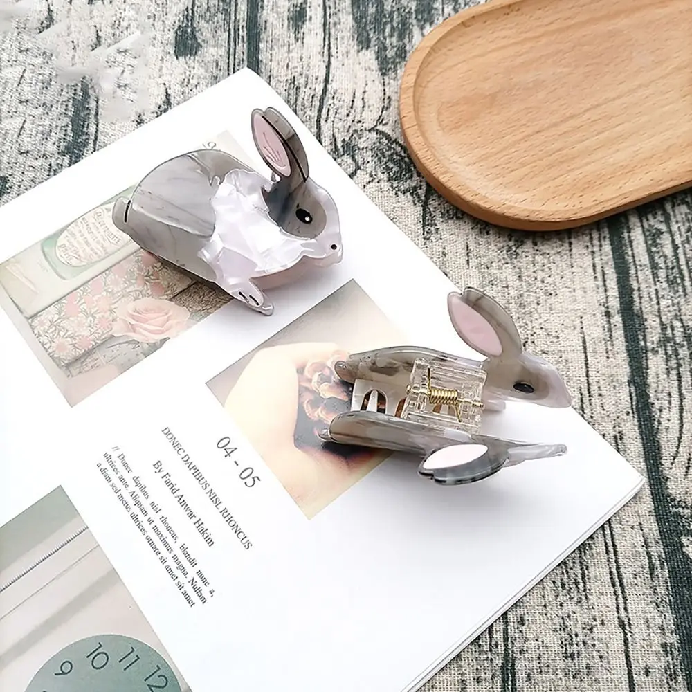 

Acetic Acid For Girl Headwear Ponytail Holder Hair Accessories Rabbit Hair Claw Women Hair Clips Korean Style Crab Clip