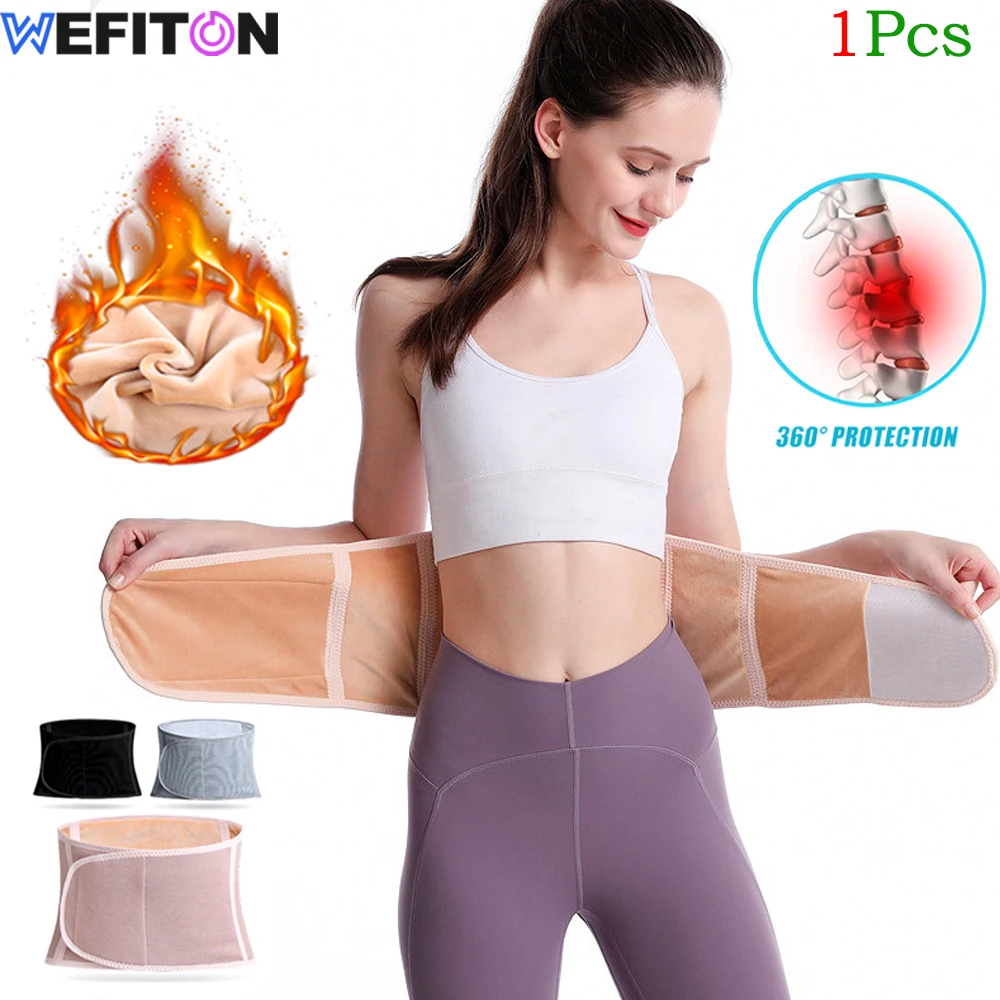 

Winter Thicken Thermal Plush Waist Warmer Lumbar Support Belt Cozy Warmer Abdominal Protector Stomach Body Wraps Band Back Brace