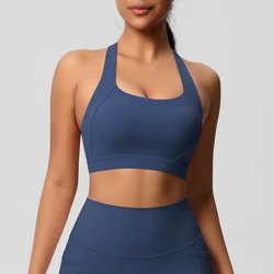 Sexy Yoga vest Gym Sports Yoga Underwear  Training Sleeveless Sport Gym Tops Women Fitness Crop Top Shockproof Sports Bras