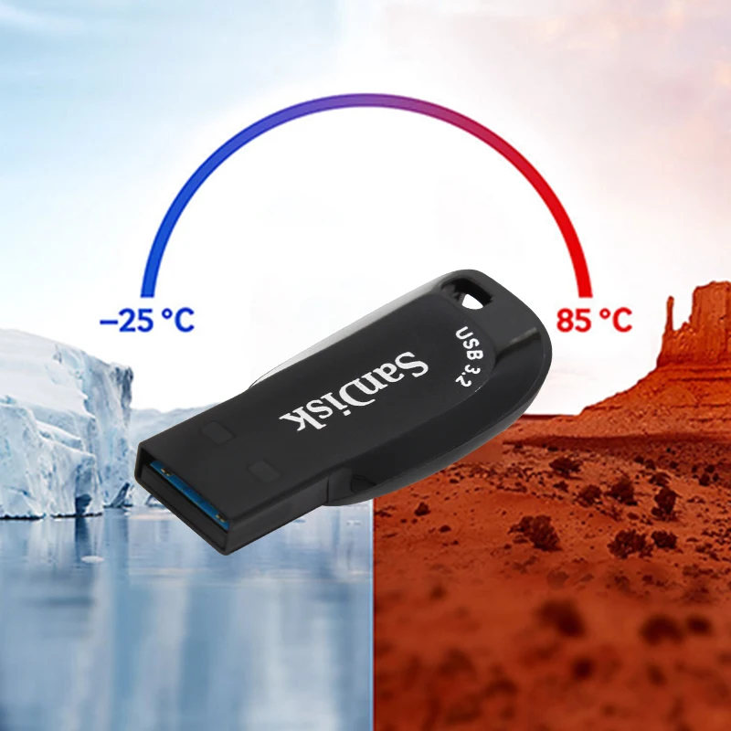 20pcs Wholesale SanDisk CZ410 USB 3.2 Pen Drive 32GB 64GB 128GB Original USB Flash Drive memoria Pendrive for Computer Max 100mb