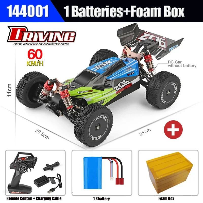 WLtoys 144001 144010 4WD RC Car 60KM/H 75KM/H High Speed Racing