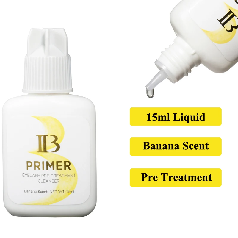 I Beauty Primer Eyelash Extension Pre Treatment Cleanser Rose Banana Coconut Scent Alcohol Free ib Primer Eye Makeup Tools