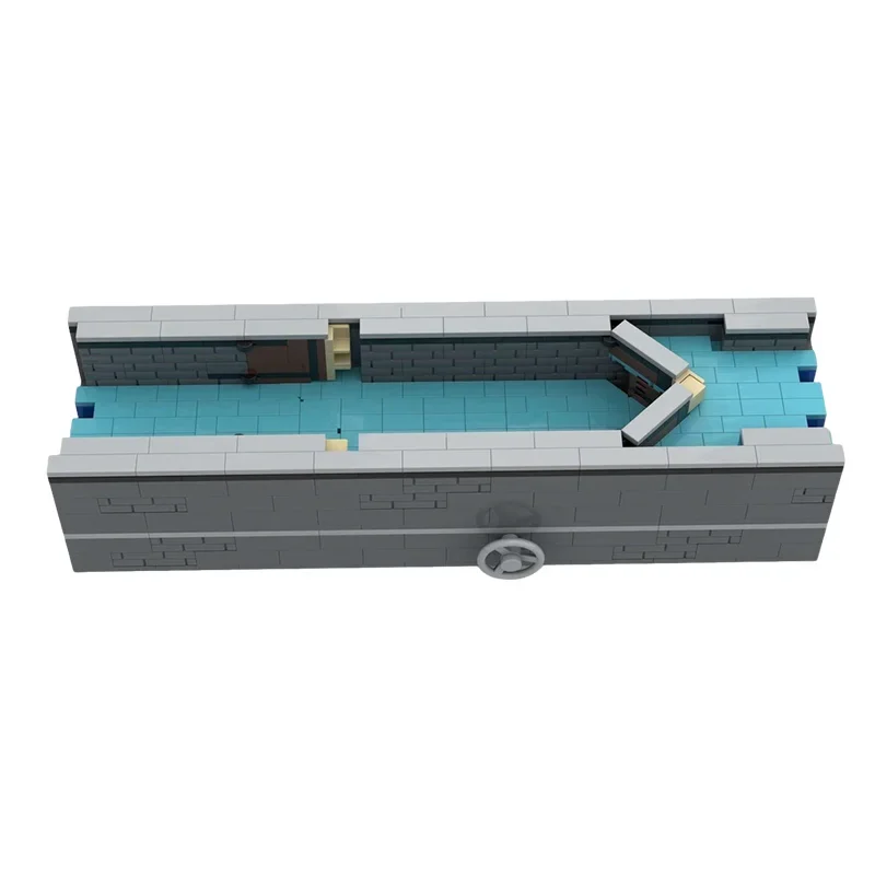 532pcs MOC City Canal Lock Model Building Blocks Construction Toy Christmas Gifts DIY Creative Assemble Education Idea Brick