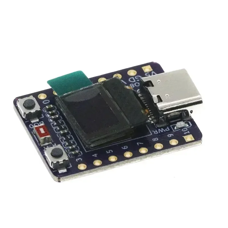 Плата разработки OLED ESP32-C3 с 0,42-дюймовым OLED-модулем, керамической антенной, Wi-Fi, Bluetooth, ESP32 Supermini, макетная плата