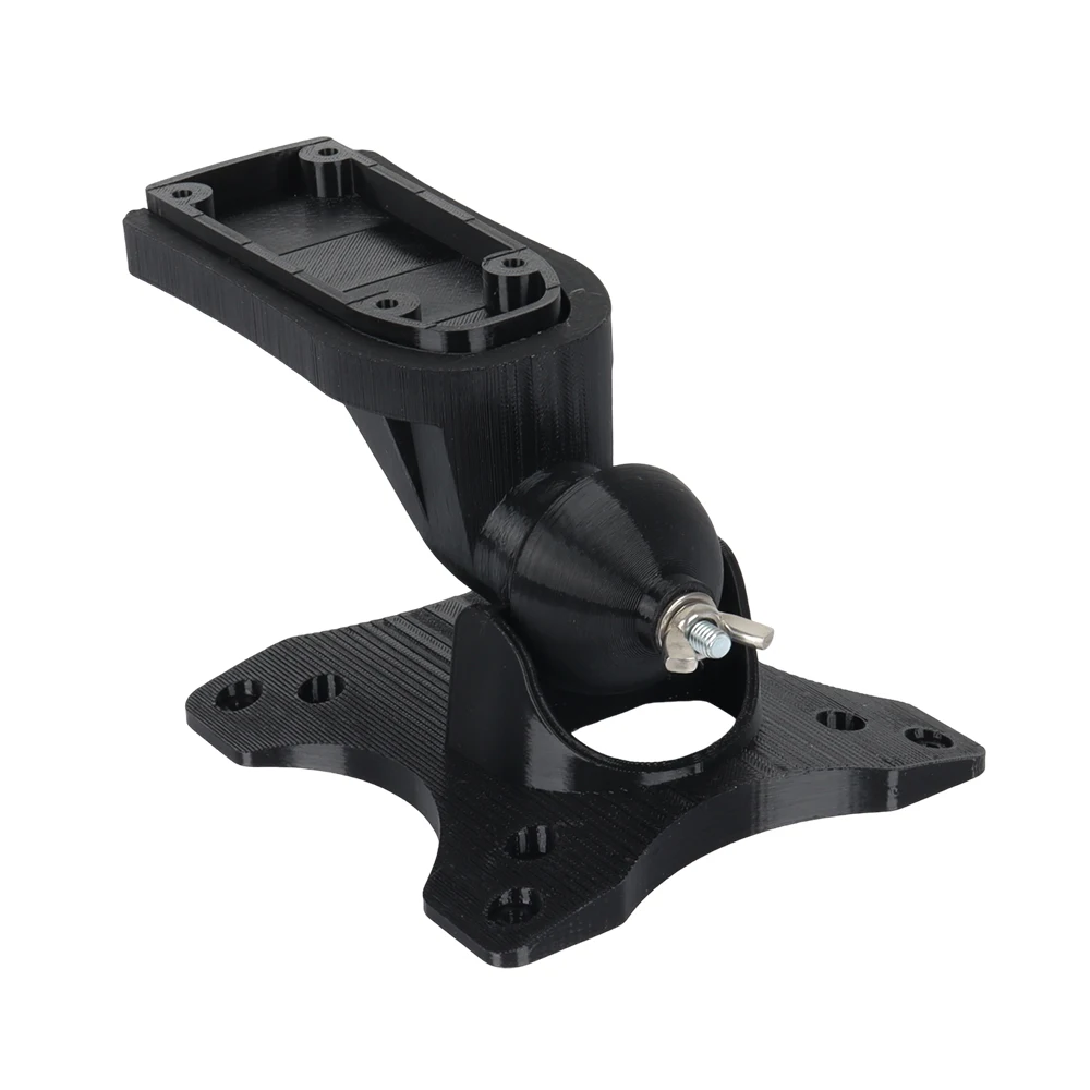 RV Pivoting TV Bracket-ที่วางทีวีติดผนังสีดําสําหรับภายใน RV ปรับมุมได้เพื่อการดูที่สะดวกสบาย