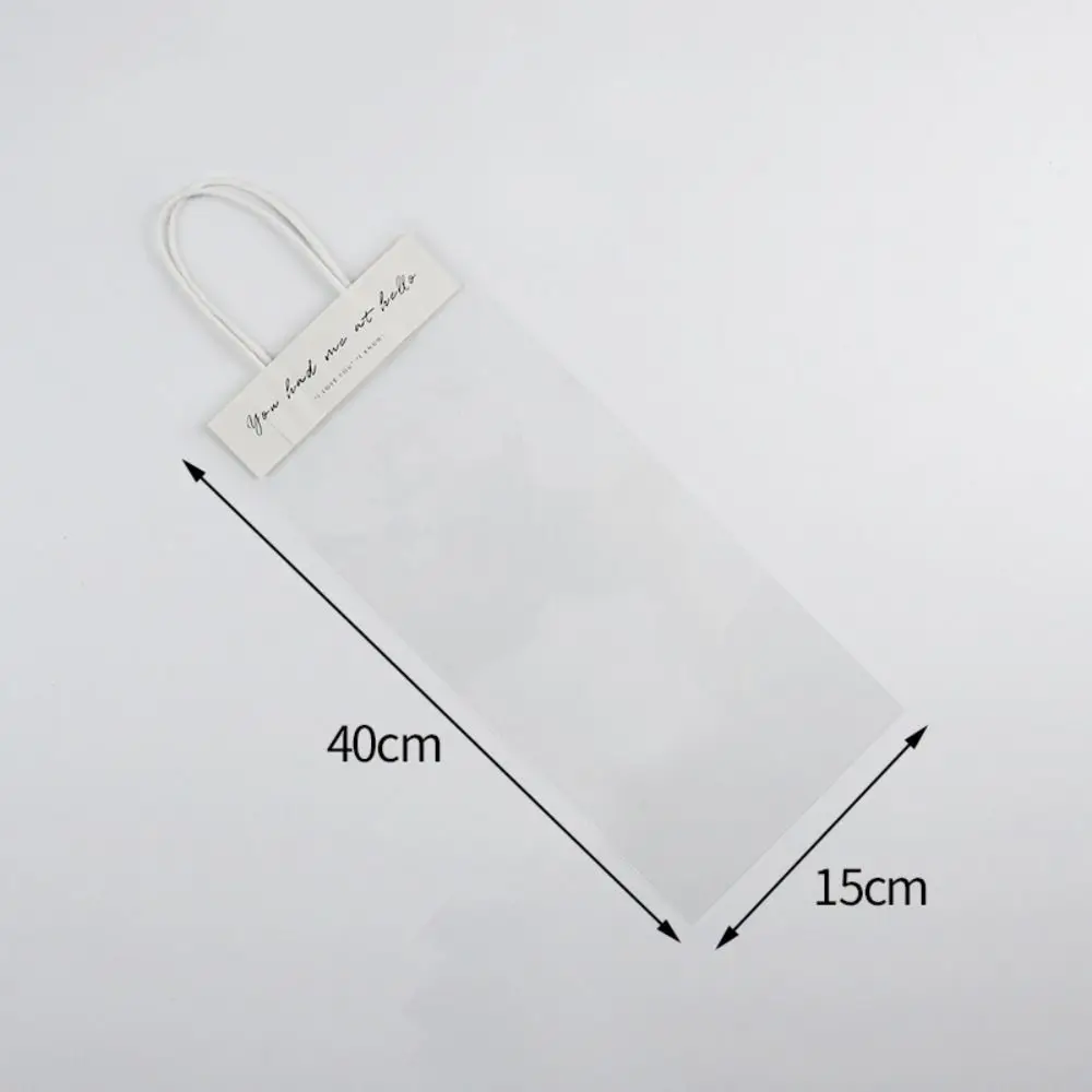 Transparent Single Flower Packaging Bag Portable Waterproof High-quality Bouquet Packaging Bag Gift Bags