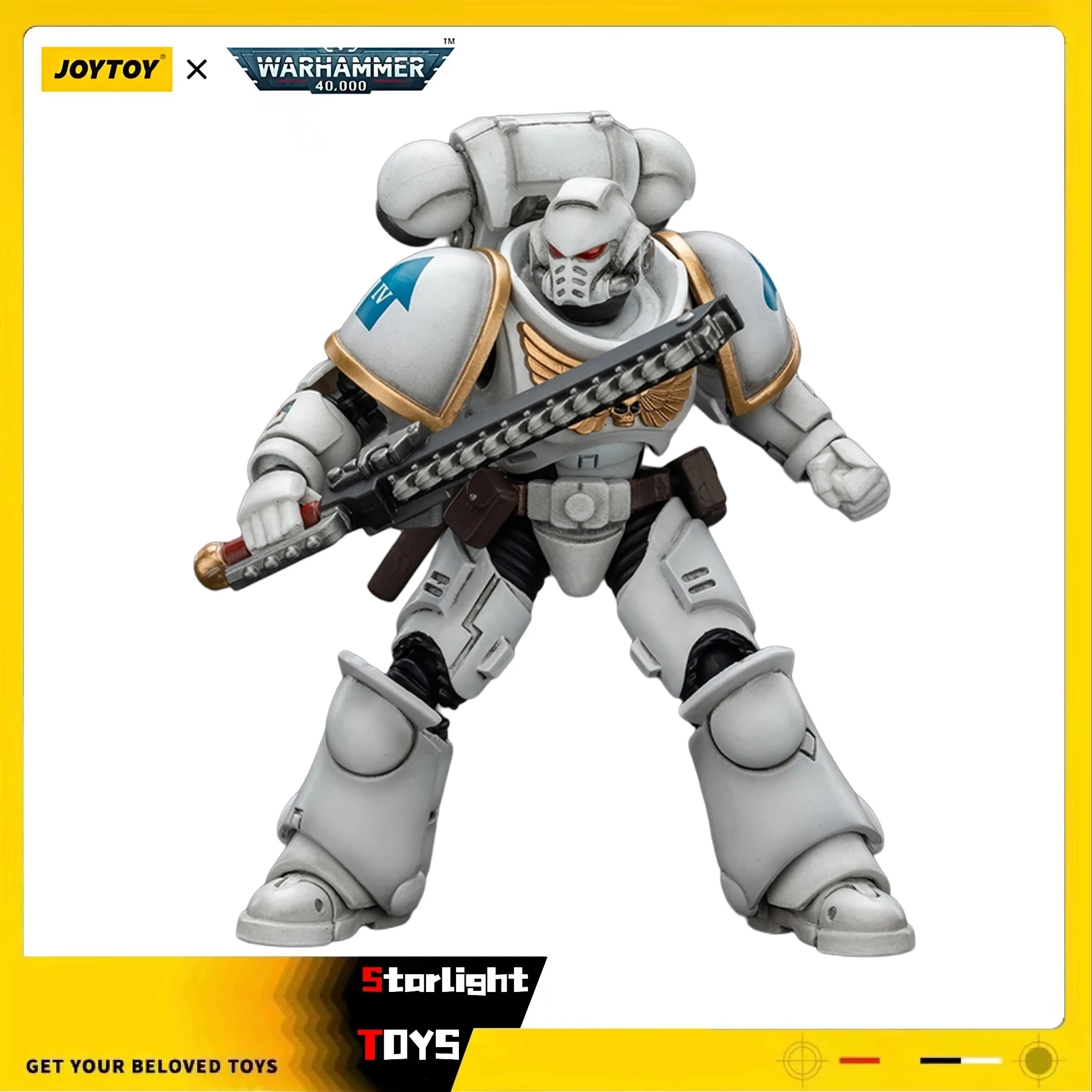

Фигурка JOYTOY Warhammer 40K 1/18 SPACE MARINES WHITE CONSULS INTERCESSORS 1
