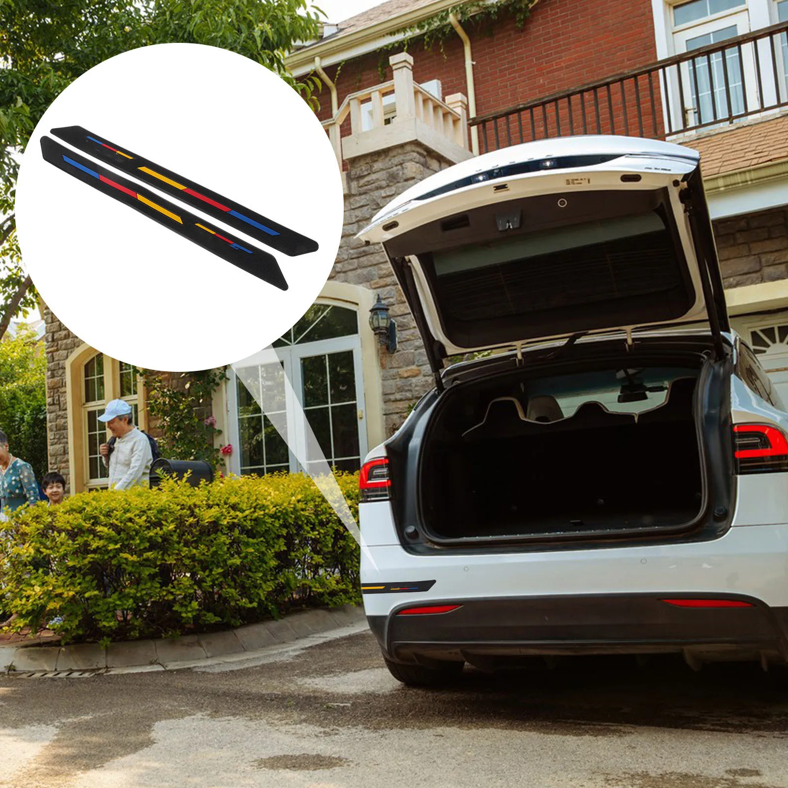 

2pcs Car Door Edge Guards Pvc Anti Scratch Bumper Protector For Vehicle High Temperature Resistant Auto Door Protection Strip