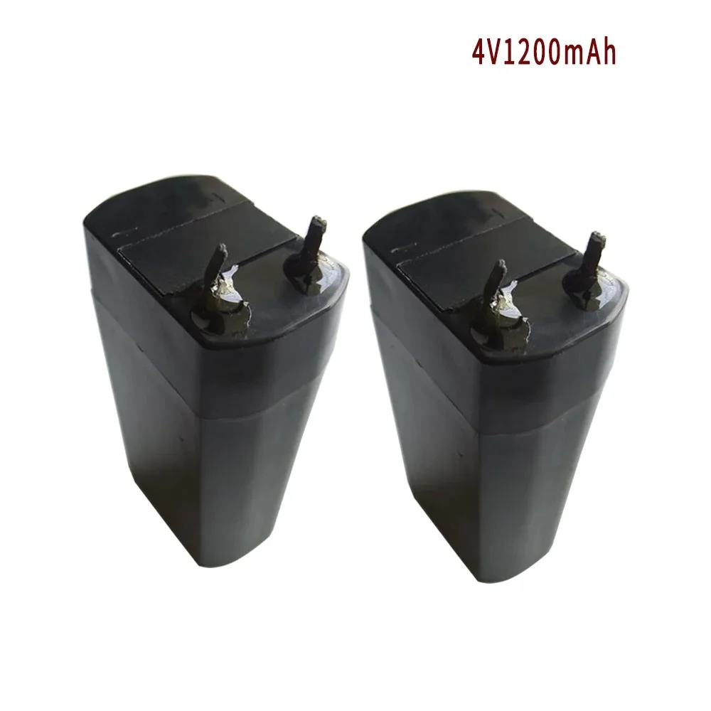1200mAh 4V Lead Acid Storage Battery Mosquito Bat Batteries LED Lamp Headlights Flashlight Rechargeable High Capaci