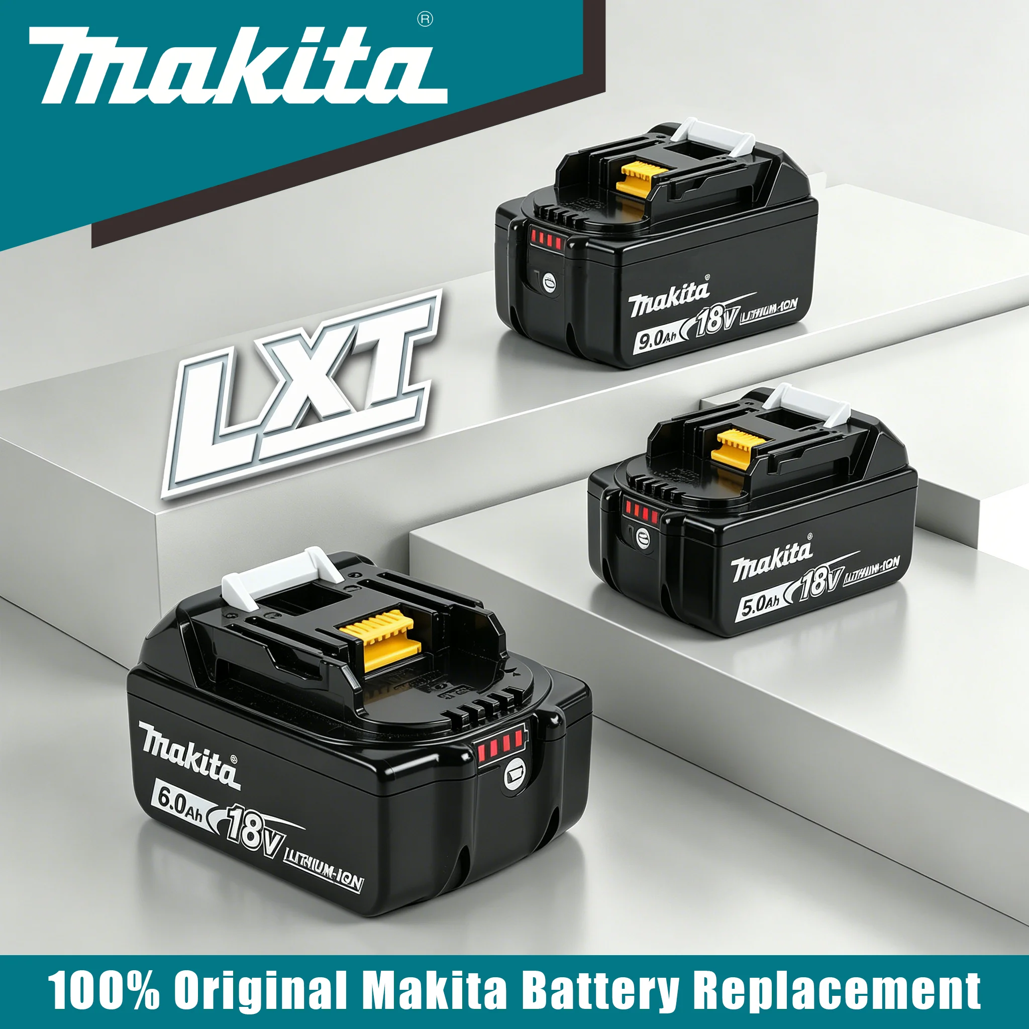 New Arrival Makita 18V 6.0Ah 9000mAh 5.0AhLithium Battery BL1860B BL1890B High Capacity Rechargeable For DHP487Z Power Tools