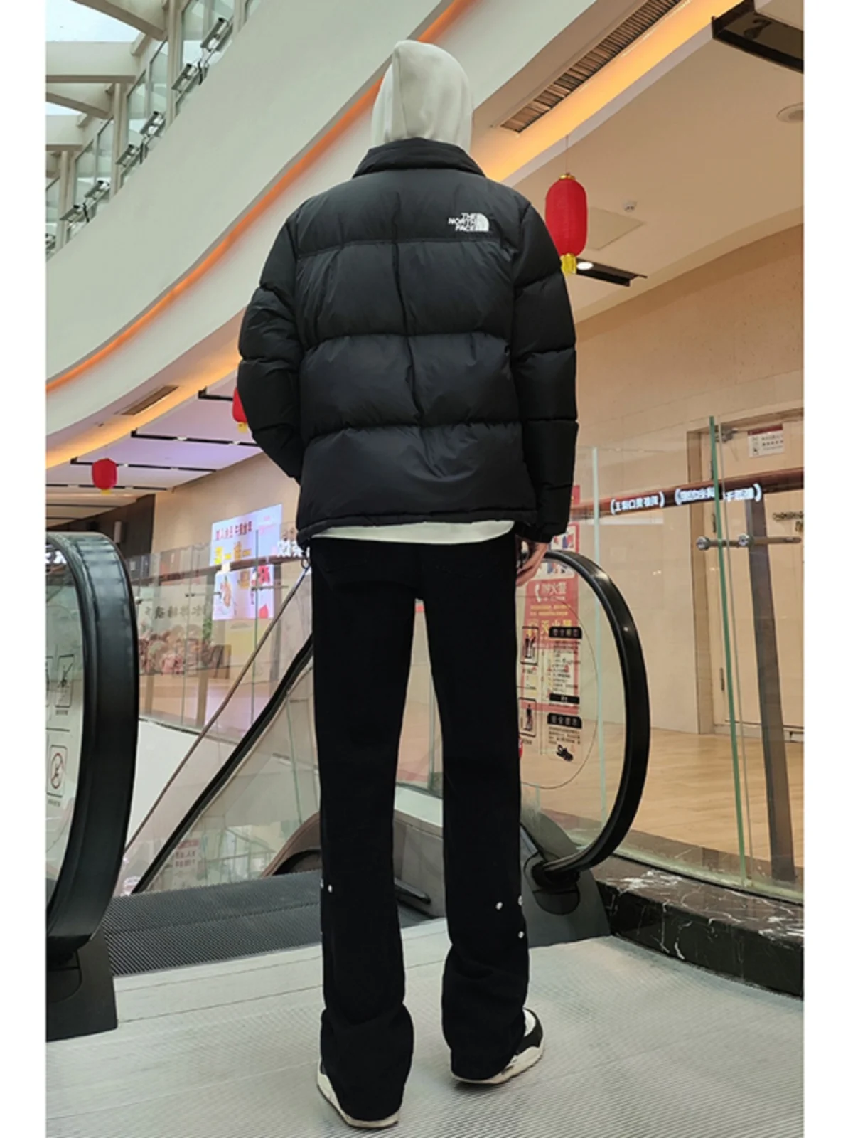 

Pure Bla Men's Jeans Rivet Straight Leg Jeans Slimming Long Leg Effect American Vibe Design Cotton Blend Wear Resistant