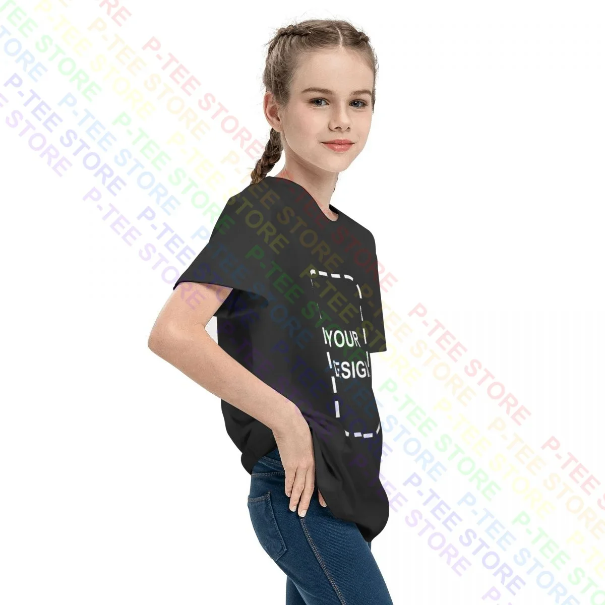 Camicie per adolescenti personalizzate maglietta per bambini personalizzata nome abbigliamento ragazze ragazzi camicia cotone fai da te design personalizzato t shirt Logo