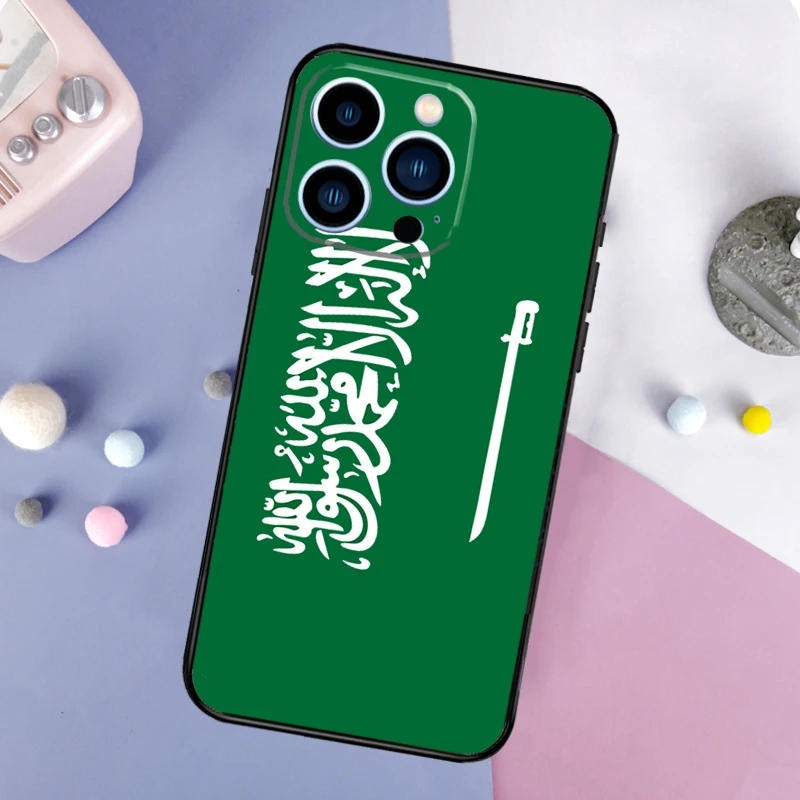 المملكة العربية السعودية العلم حالة الهاتف آيفون 17 برو ماكس فوندا آيفون 17 الهواء 17 برو غطاء وقائي