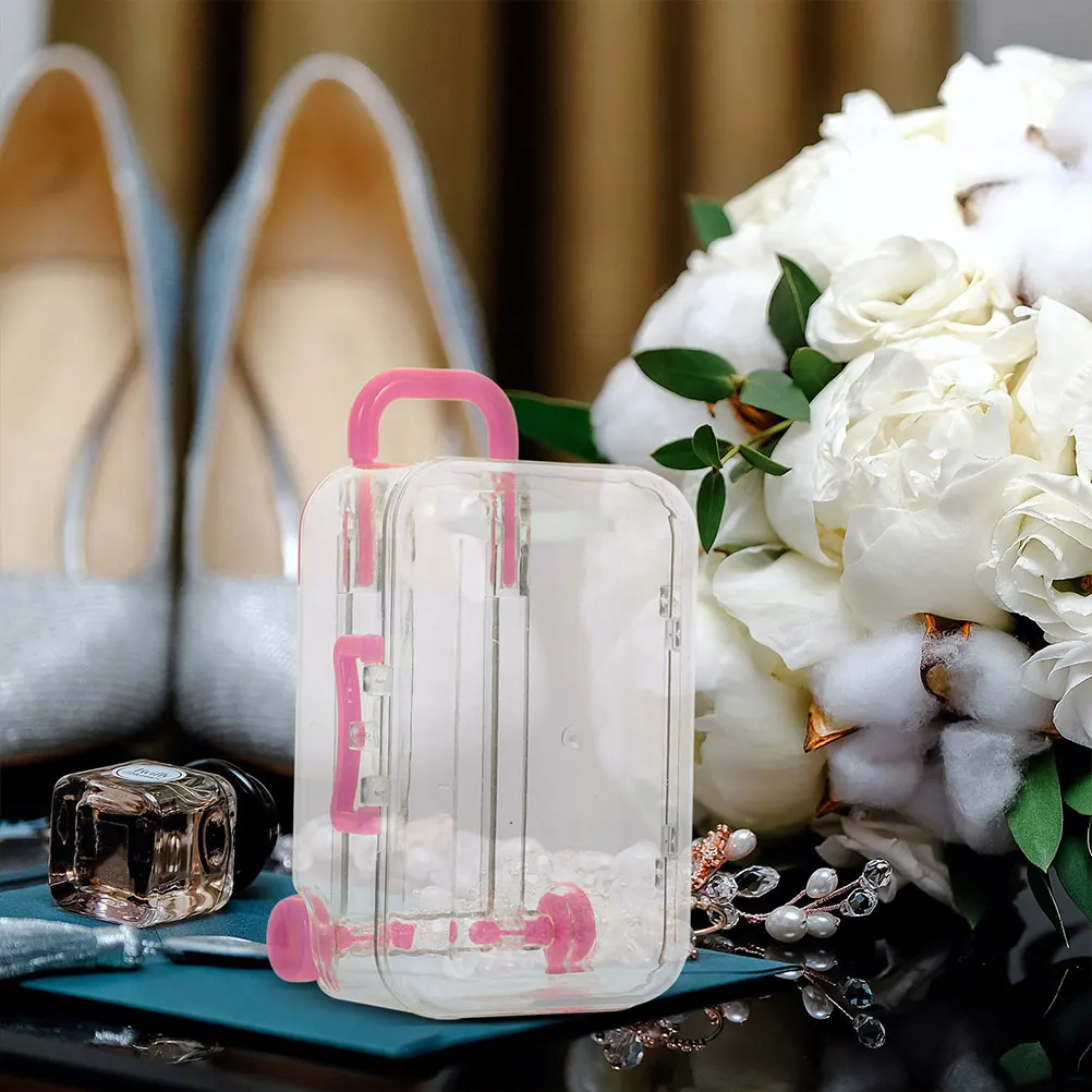

24 Pcs Trolley Case Wedding Candies Box Favor Boxes Birthday Party Suitcase Guests Mother