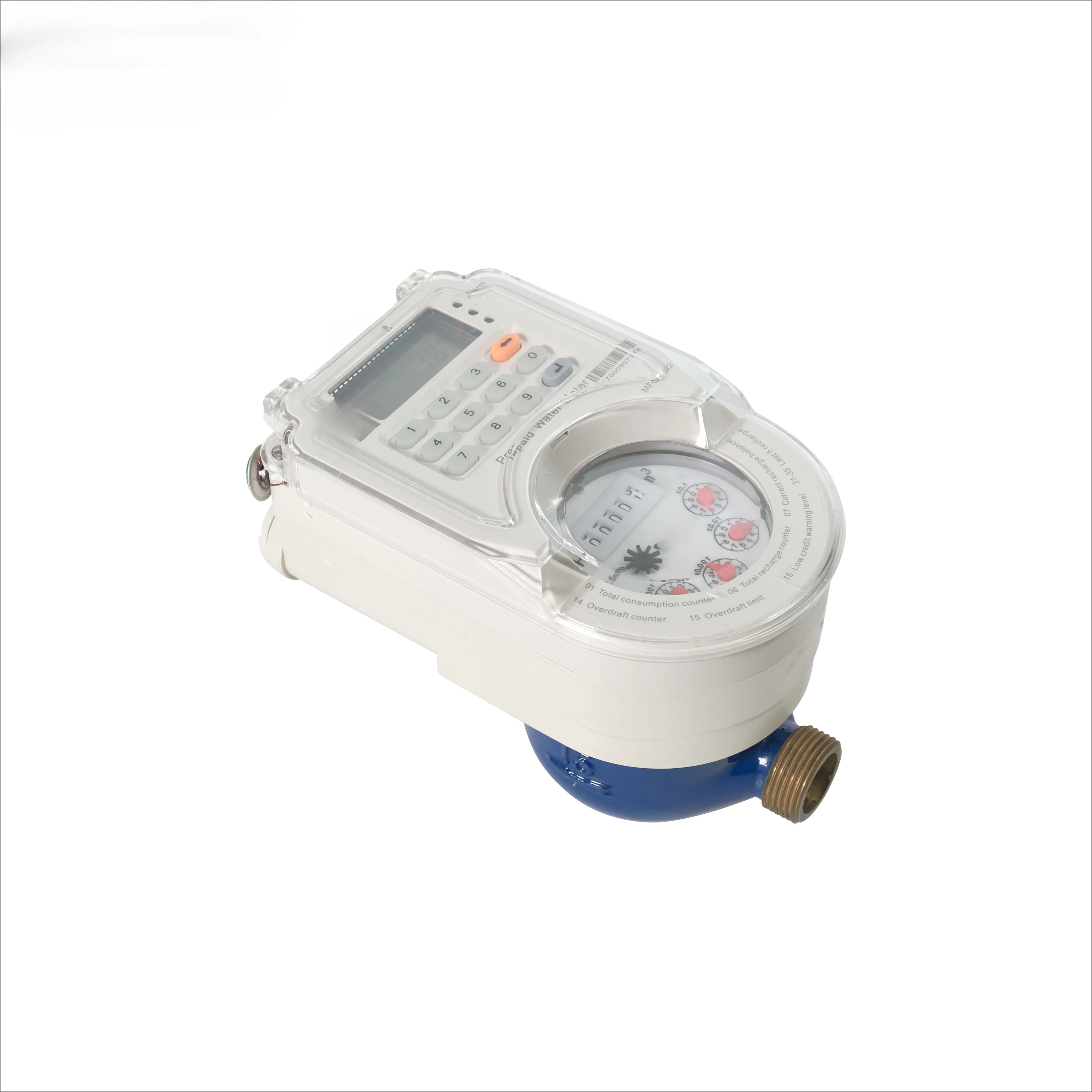 R100/R125  Multi-Jet Brass Body STS MID Keypad Prepaid Water Meter  RF LoRa/, Communication Water Meter