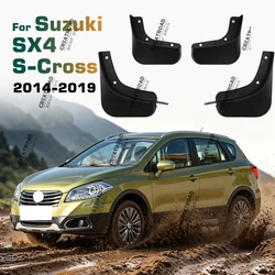 For Suzuki SX4 S-Cross 2014~2019 Mudguards Mudflap Fender Mud Flaps Splash Guards Accessories Maruti SX-4 SX 4 S Cross SCross