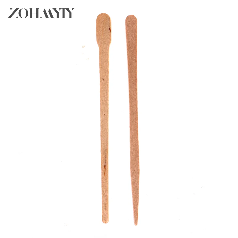 100 Stuks Vrouw Houten Body Ontharing Sticks Wax Wegwerp Sticks Beauty Toiletpakketten Hout Tong Depressor Spatel