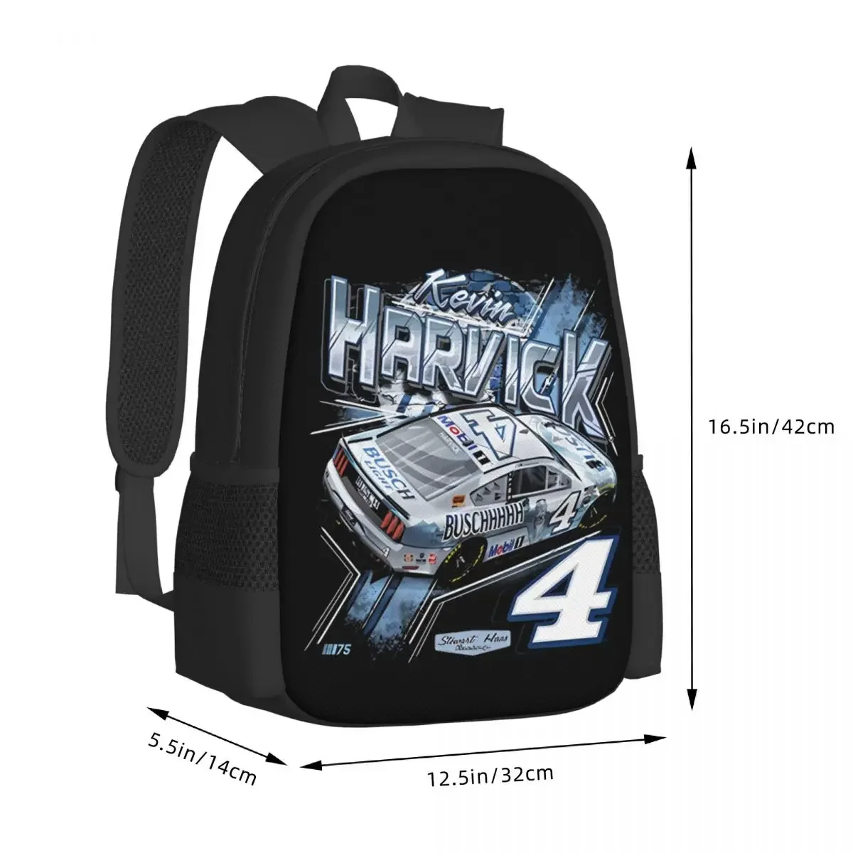 Kevin Harvick 4 Travel Laptop Backpack, Business College School Computer Bag Gift for Men & Women