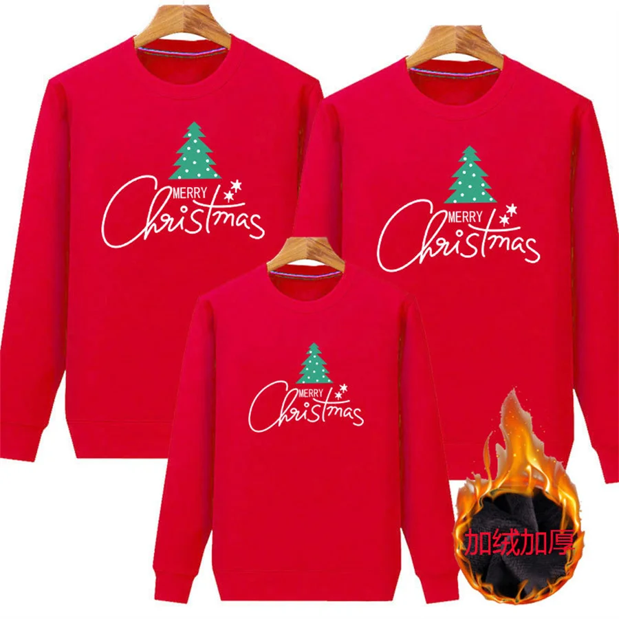 Winter Family Christmas Jersey Xmas Jumper Couple Kids Baby Santa Sweaters Mother Father Baby Matching Sweatshirt Family Look