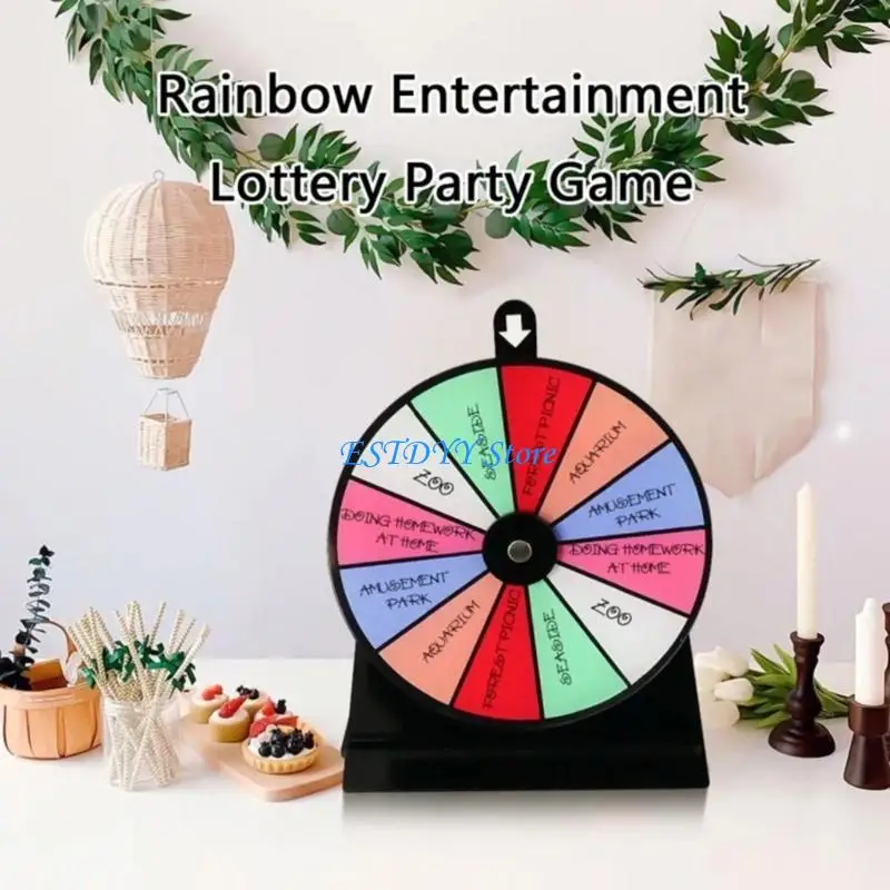 

G6DE Tabletop Prize Turntable Fortune Wheel Erasable Reusable Fortune Wheel