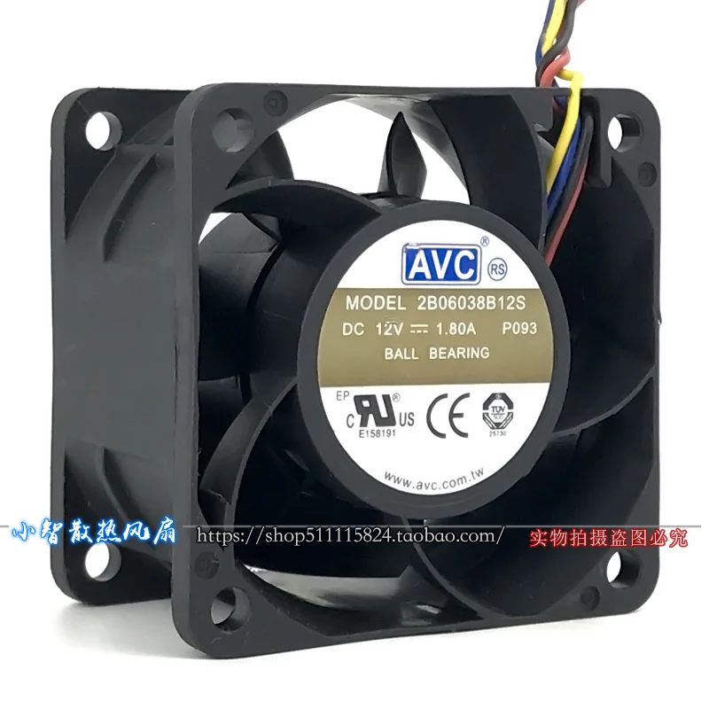 

ОРИГИНАЛЬНЫЙ 2B06038B12 12 В 1,80 А 6038 60*60*38 мм НОВЫЙ ОХЛАЖДАЮЩИЙ ВЕНТИЛЯТОР РАДИАТОР
