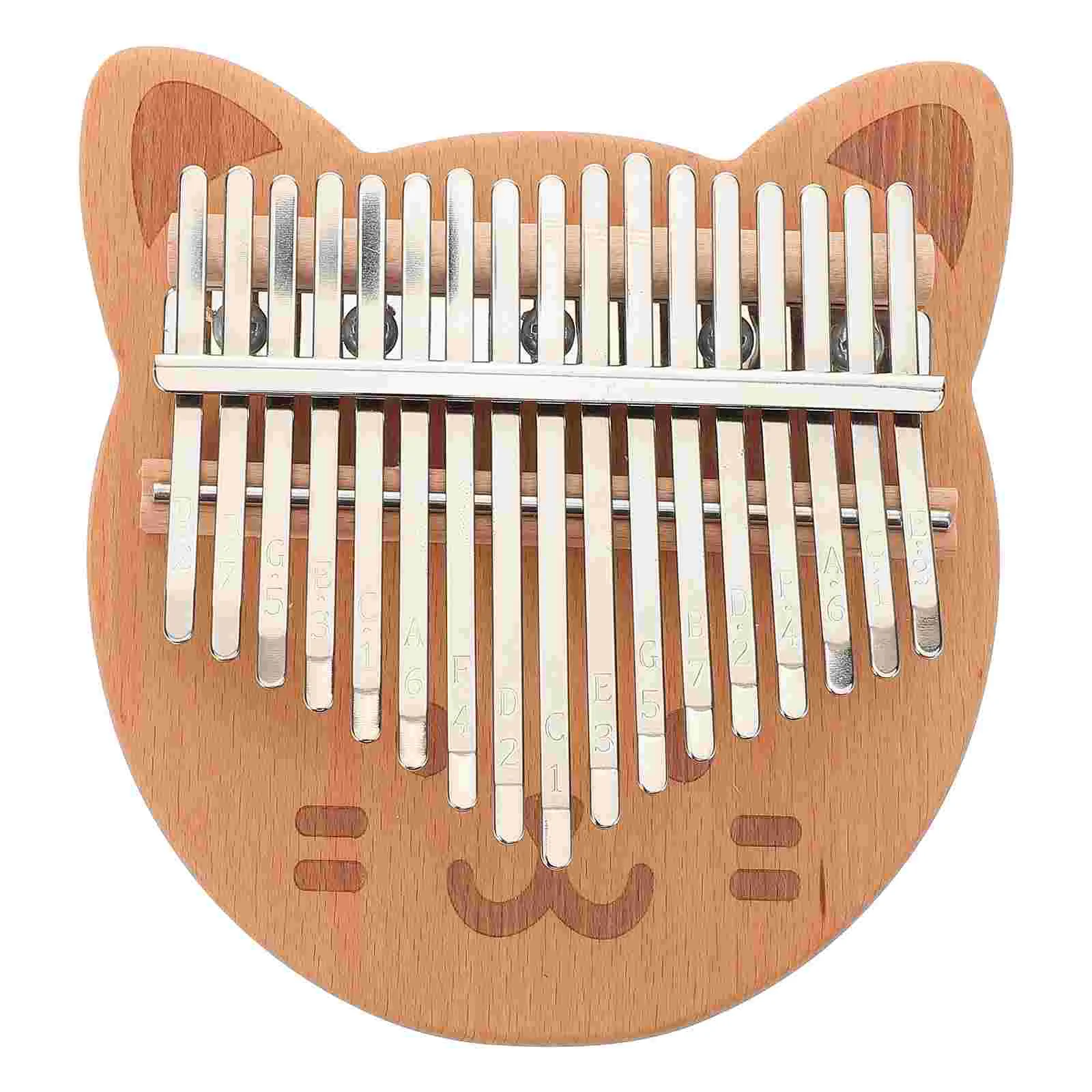 

17 Tone Thumb Piano Small Musical Instrument Kalimba Finger Wooden Steel Miniature