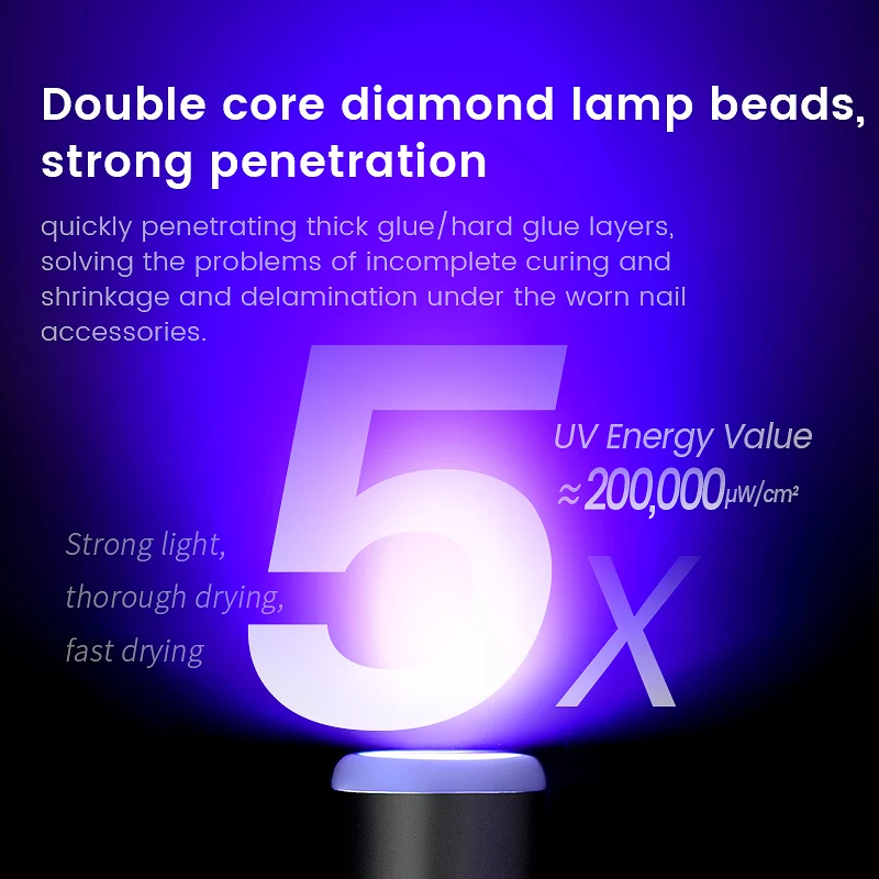 L'UGX جودة عالية مساحة كبيرة مجفف الأظافر اليد علاج مصباح مع وسادة المهنية سريع الأشعة فوق البنفسجية LED مسمار مصباح بالجملة #5