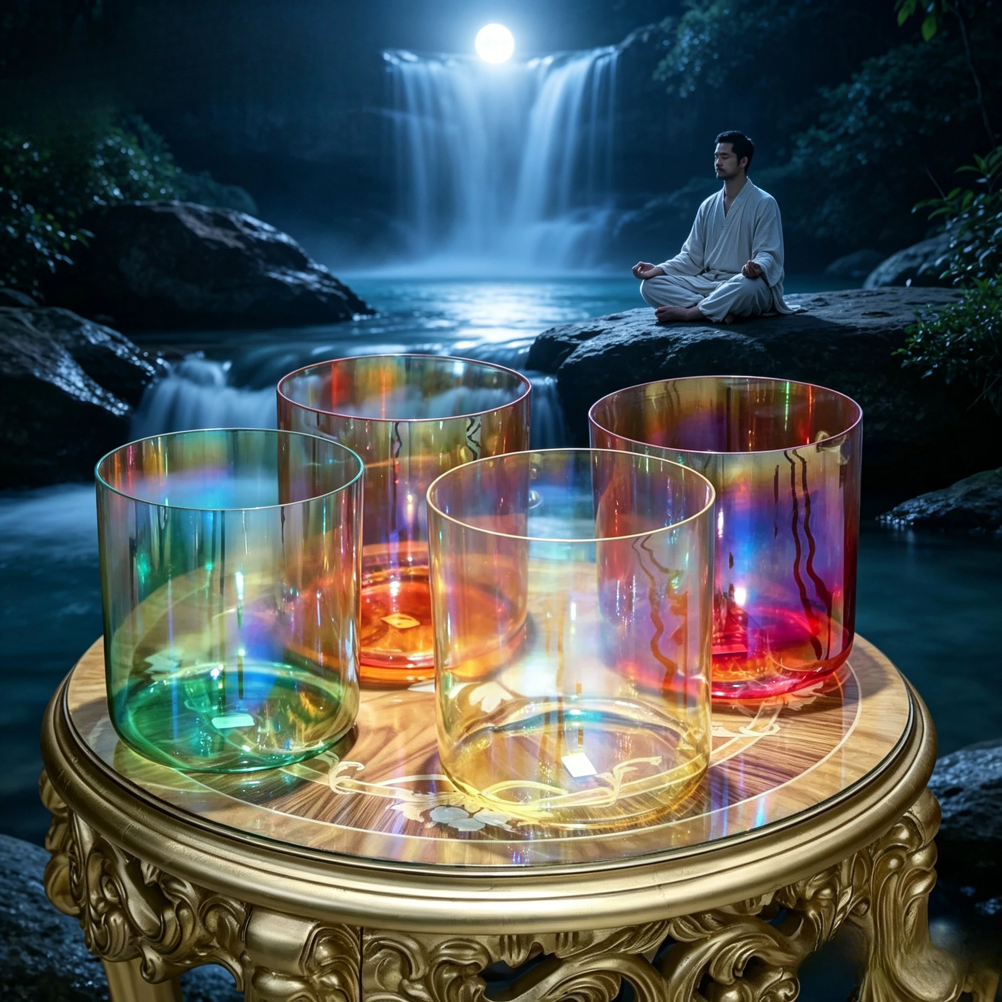 Healing Crystal Set - Star Linkup CrystalSoul 432Hz 7 Chakras