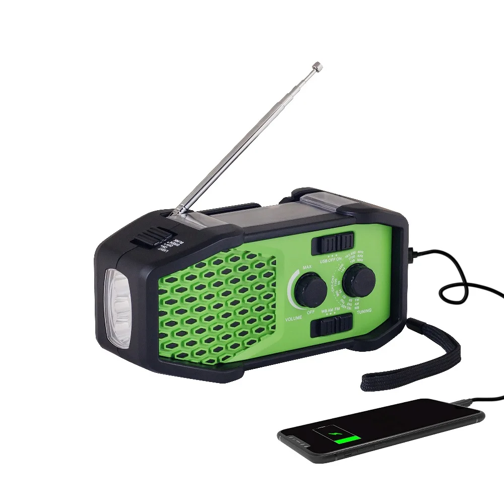 

Solar Dynamo Emergency Hand Crank AM/FM Radio Survival Kits with NOAA band and smart phone charger