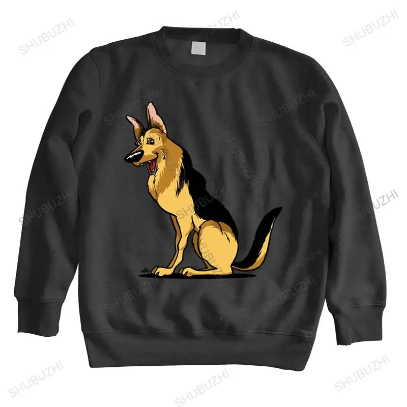 

Printed hoodie For Men Cool German Shepherds Cartoon Dog Men hoodie long sleeve O Neck Adult Clothes man print sweatshirt