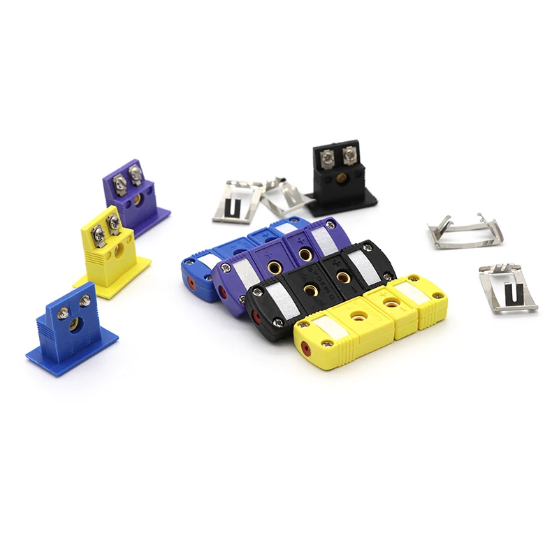 1/10/50/100Pcs K/T/J/E Type Thermocouple Plugs and Sockets Sensor Panel Mount Thermocouple Miniature Socket& Plug Wire Connector