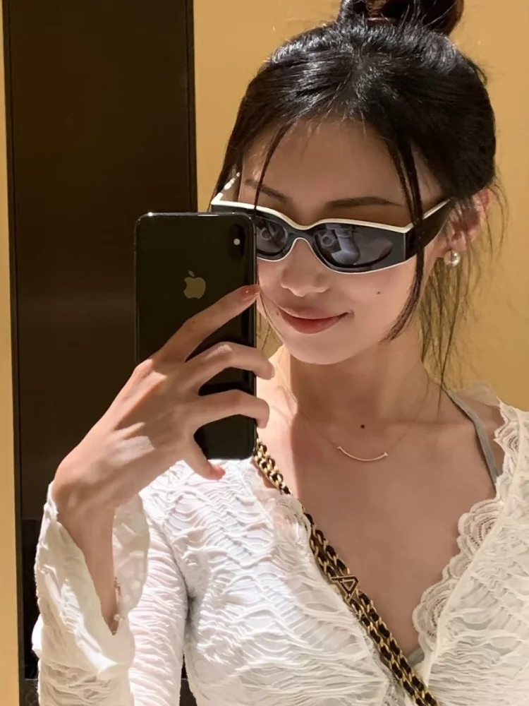 

ex Eye Sunglasses UV Protection Faionable Retro Sle Comfortable Ele Classic Spor Personali Korean Version