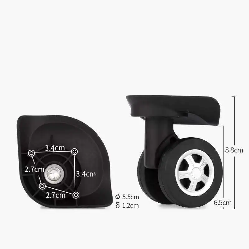 2Pcs/set Suitcase Wheel for American Tourister Luggage Accessories Wheel Replacement Repair Silent Shock-Absorbing