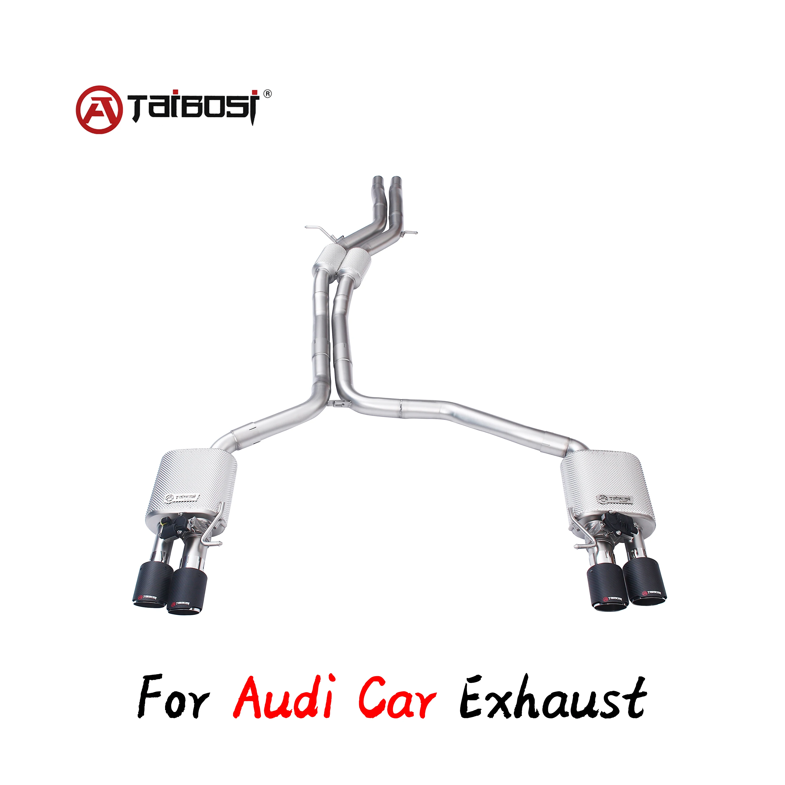 

Customization For Audi Car Catback Exhaust System Pipe Taibosi Performance Electric Control Valve Muffler Cutout Turbo RS3 A6 TT