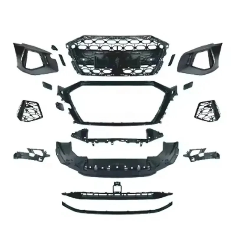 

Modern Den Auto Parts Sedan A3 RS3 Style Body Kit Upgr Front Bumper Front Lip Rear Diffuser Grille PP Material