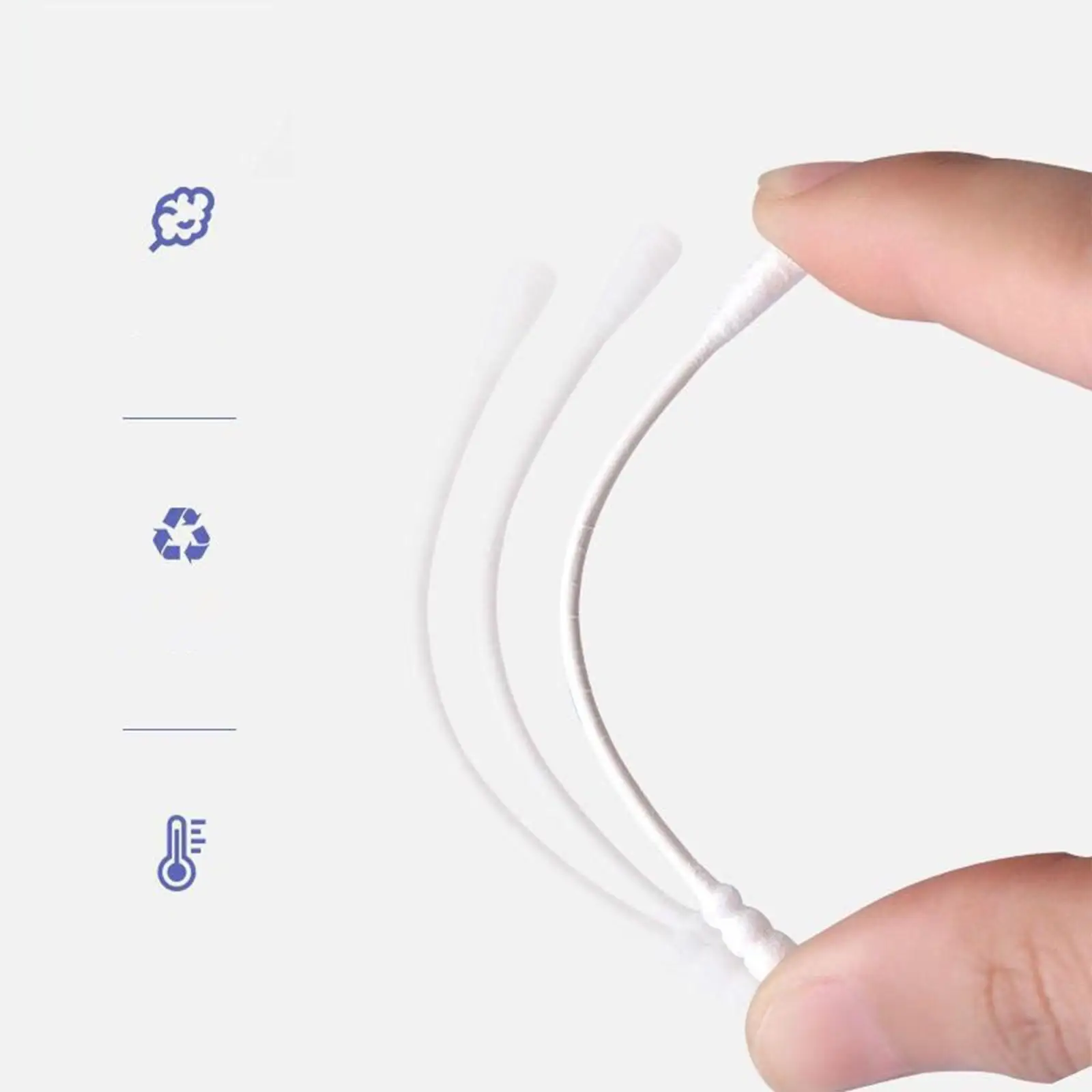 Cosmetic Cotton Swabs Disposable Spiral Ear Cleaning Tools Makeup Remover Cotton Buds for Baby and Adult Care