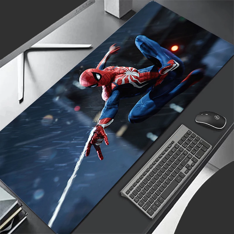 

Large Gaming Mousepad Spider Man New XXL Keyboard Pad Gamer Mouse Pad The Table Speed Desk Mat Japanese Anime 900x400 Mouse Mat