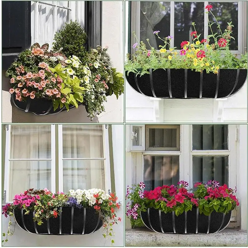 Felt Fiber Liners Thick Liners for Planters Hanging Basket Liners Replacement Liners for Garden Flower Pot Balcony Decoration